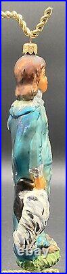 Christopher Radko Blue Boy 751/5000 Le Glass Christmas Ornament 8.5 Tall