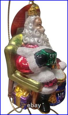 Christopher Radko Break Time Santa 102634 Ornament Made In Poland