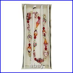 Christopher Radko Candyland Glass Christmas Garland Ornament 36 Peppermint