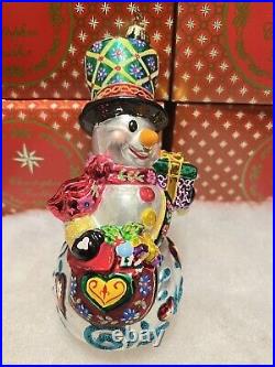 Christopher Radko Christmas Ornament From Frosty Friends Snowman