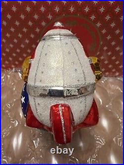 Christopher Radko Christmas Ornament Galactic Christmas Delivery Santa NEW