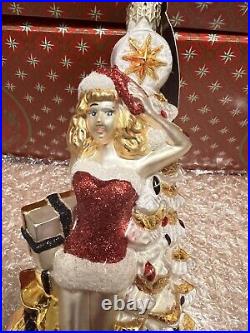 Christopher Radko Christmas Ornament Hello Holly NEW
