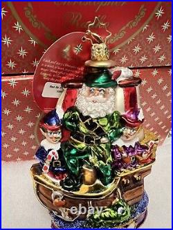 Christopher Radko Christmas Ornament Meet Me in Neverland Santa NEW