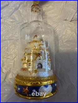 Christopher Radko Christmas Ornament Sand Castle in a Bottle NEW