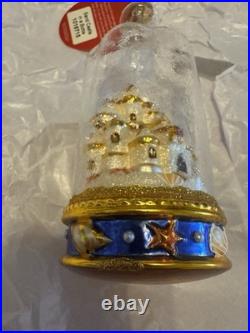 Christopher Radko Christmas Ornament Sand Castle in a Bottle NEW