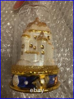 Christopher Radko Christmas Ornament Sand Castle in a Bottle NEW