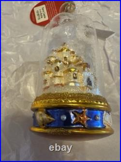 Christopher Radko Christmas Ornament Sand Castle in a Bottle NEW