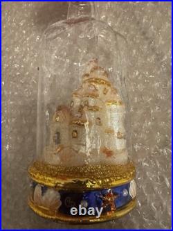 Christopher Radko Christmas Ornament Sand Castle in a Bottle NEW