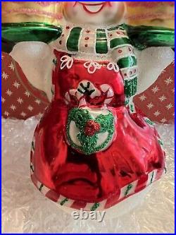 Christopher Radko Christmas Ornament This Christmas Takes The Cake Snowman NEW
