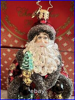 Christopher Radko Christmas Ornament Traveling Father Christmas Santa NEW