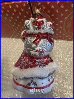 Christopher Radko Christmas Ornament Winter Splendor Santa NEW