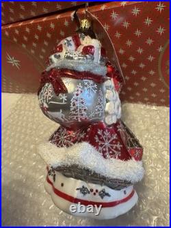 Christopher Radko Christmas Ornament Winter Splendor Santa NEW