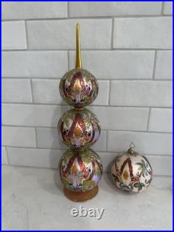 Christopher Radko Christmas Tree Topper And Ornament Orient Expressions Retired Christopher Radko Christmas Tree Topper And Ornament Orient Expressions Retired