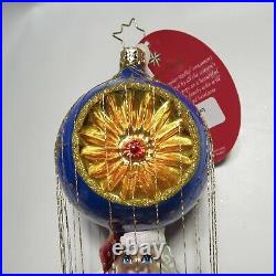 Christopher Radko Dashing Santa Delivery Glass Christmas Ornament 2019