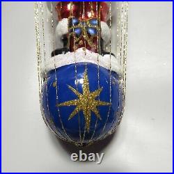 Christopher Radko Dashing Santa Delivery Glass Christmas Ornament 2019