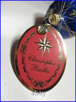 Christopher Radko Dashing Santa Delivery Glass Christmas Ornament 2019