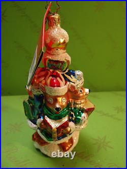 Christopher Radko Deer A Caroling Glass Ornament