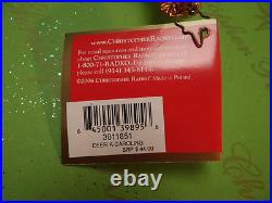 Christopher Radko Deer A Caroling Glass Ornament