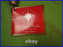 Christopher Radko Deer A Caroling Glass Ornament