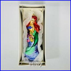 Christopher Radko Disney Ariel The Little Mermaid Christmas Ornament 8 With Box