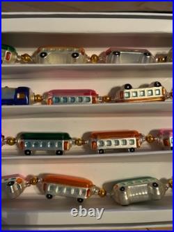Christopher Radko Express Train Glass Garland 6 feet 1993