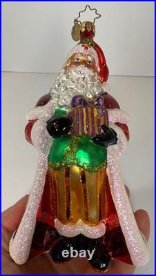 Christopher Radko Fancy Claus Santa Glass Christmas Ornament 2012 Christopher Radko Fancy Claus Santa Glass Christmas Ornament 2012