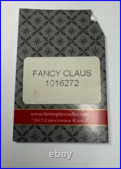 Christopher Radko Fancy Claus Santa Glass Christmas Ornament 2012