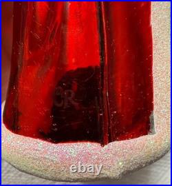 Christopher Radko Fancy Claus Santa Glass Christmas Ornament 2012