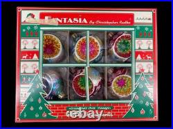 Christopher Radko Fantasia Guilded Age Grandma's Own 6pc Glass Ornaments MIB