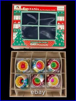 Christopher Radko Fantasia Guilded Age Grandma's Own 6pc Glass Ornaments MIB