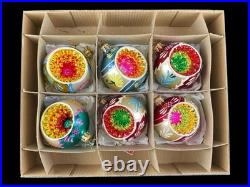 Christopher Radko Fantasia Guilded Age Grandma's Own 6pc Glass Ornaments MIB