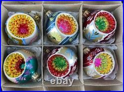 Christopher Radko Fantasia Guilded Age Grandma's Own 6pc Glass Ornaments MIB