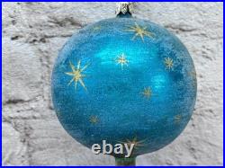 Christopher Radko Galaxy Frost Ornament Rare Triple Ball 10 Inch Christopher Radko Galaxy Frost Ornament Rare Triple Ball 10 Inch