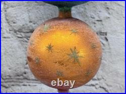 Christopher Radko Galaxy Frost Ornament Rare Triple Ball 10 Inch Christopher Radko Galaxy Frost Ornament Rare Triple Ball 10 Inch