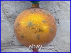 Christopher Radko Galaxy Frost Ornament Rare Triple Ball 10 Inch Christopher Radko Galaxy Frost Ornament Rare Triple Ball 10 Inch