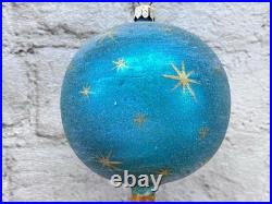 Christopher Radko Galaxy Frost Ornament Rare Triple Ball 10 Inch Christopher Radko Galaxy Frost Ornament Rare Triple Ball 10 Inch