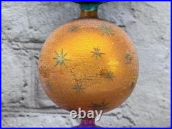 Christopher Radko Galaxy Frost Ornament Rare Triple Ball 10 Inch Christopher Radko Galaxy Frost Ornament Rare Triple Ball 10 Inch
