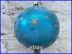 Christopher Radko Galaxy Frost Ornament Rare Triple Ball 10 Inch Christopher Radko Galaxy Frost Ornament Rare Triple Ball 10 Inch
