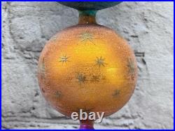 Christopher Radko Galaxy Frost Ornament Rare Triple Ball 10 Inch Christopher Radko Galaxy Frost Ornament Rare Triple Ball 10 Inch