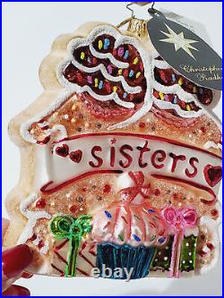 Christopher Radko Ginger Sisters Glass Christmas Ornament 1015214 RARE Poland