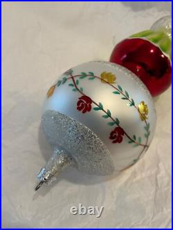 Christopher Radko Glass Christmas Ornament ROSE LAMP Drop Ball 90-098-0