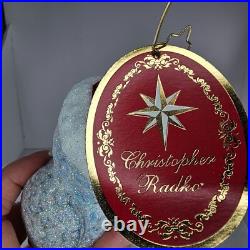 Christopher Radko Glass Owl On Moon Christmas Ornament Hooo Knew Christopher Radko Glass Owl On Moon Christmas Ornament Hooo Knew