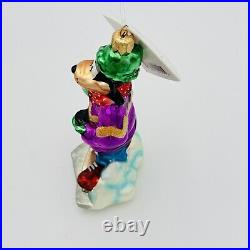 Christopher Radko Goofy Hockey Glass Christmas Ornament 7 Disney Collection