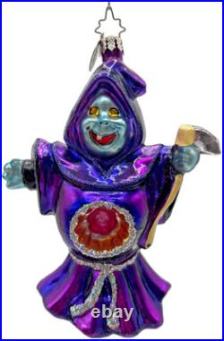 Christopher Radko Grim Grinner Goblin Purple Halloween Christmas Ornament 101190