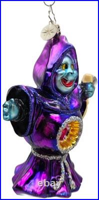 Christopher Radko Grim Grinner Goblin Purple Halloween Christmas Ornament 101190