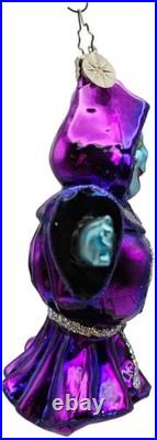 Christopher Radko Grim Grinner Goblin Purple Halloween Christmas Ornament 101190