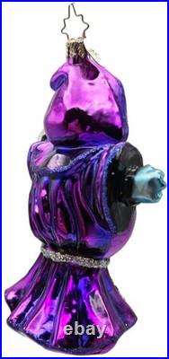 Christopher Radko Grim Grinner Goblin Purple Halloween Christmas Ornament 101190