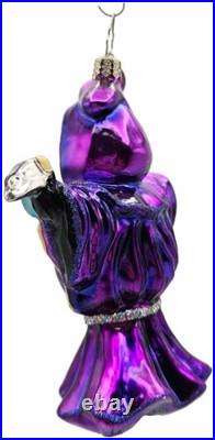 Christopher Radko Grim Grinner Goblin Purple Halloween Christmas Ornament 101190