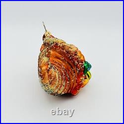 Christopher Radko Harvest Pride Cornucopia Thanksgiving Glass Christmas Ornament