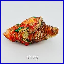 Christopher Radko Harvest Pride Cornucopia Thanksgiving Glass Christmas Ornament